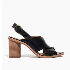 Madewell crisscross black sandals